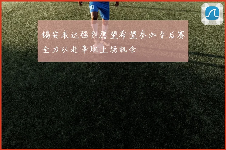 锡安表达强烈愿望希望参加季后赛全力以赴争取上场机会